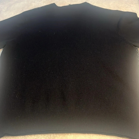 Jos. A. Bank Sz M Black & Gray Diamond Jacquard Pattern V-Neck Sweater Wool - Picture 12 of 16